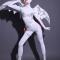 White Exaggerated Angel Bodysuit (includes wings)