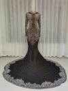 Various colors customized rhinestone dress