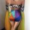 Rainbow Gauze Long Sleeves Bodysuit
