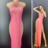 Pink Fringed Cheongsam