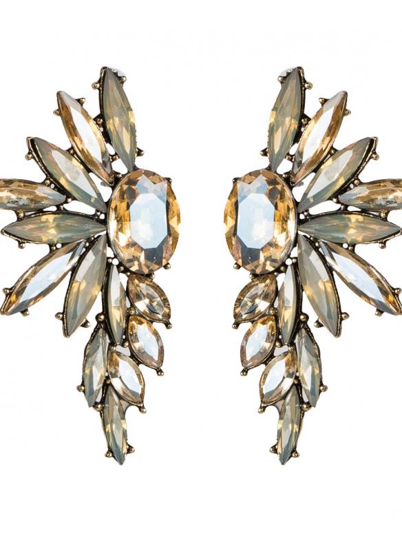  Shinning Rhinestone Statement Drop Earrings