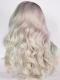 Human Hair Full Lace Wig Curly Ash Brown