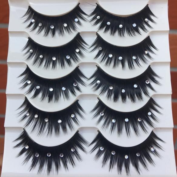 Silver Stone Black False Lashes