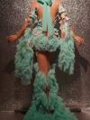 Custom Green Mesh Dress