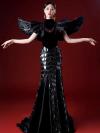 Custom Black Gown With Wings