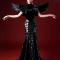 Custom Black Gown With Wings