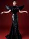 Custom Black Gown With Wings