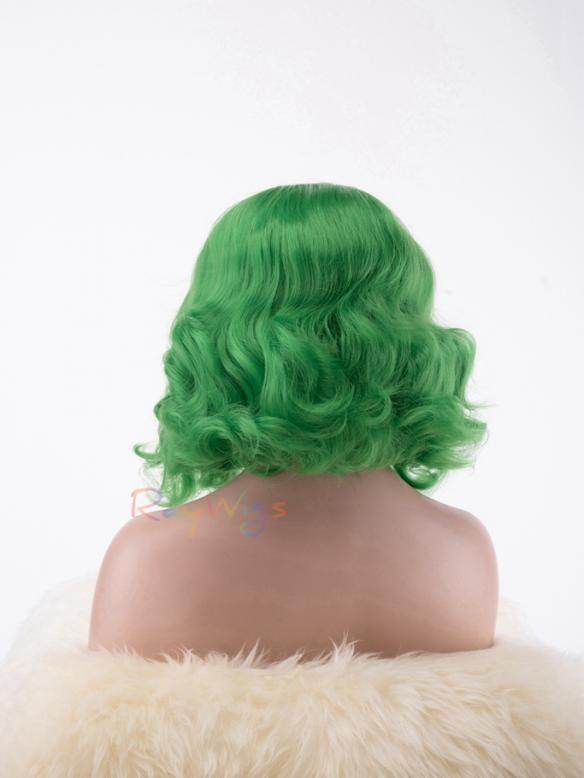 Human Hair Full Lace Wig Curly Ash Brown