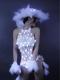 White Feather With Led Light Leotard (include hat)