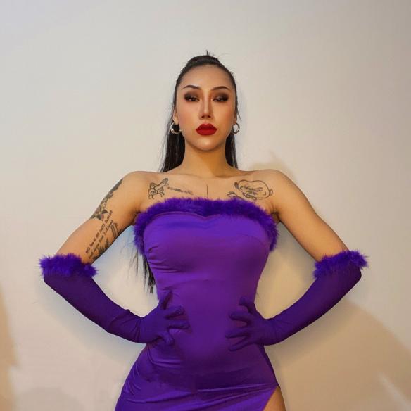 Three colors leotard (include gloves)