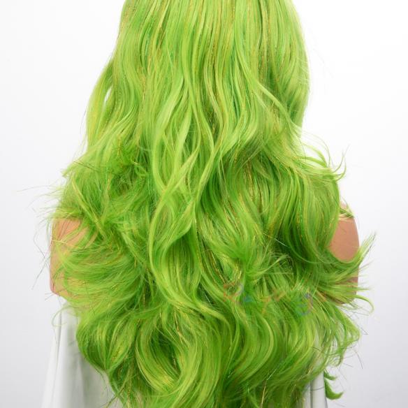 Human Hair Full Lace Wig Curly Ash Brown