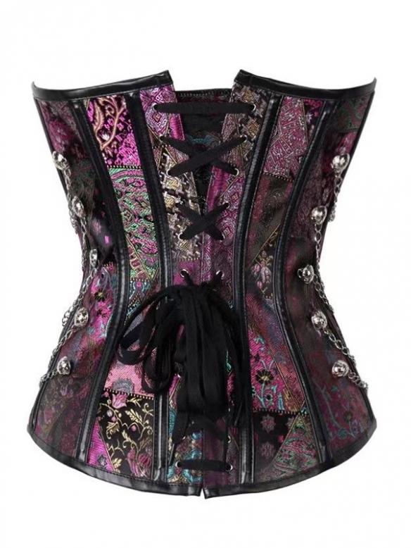 Purple punk corset