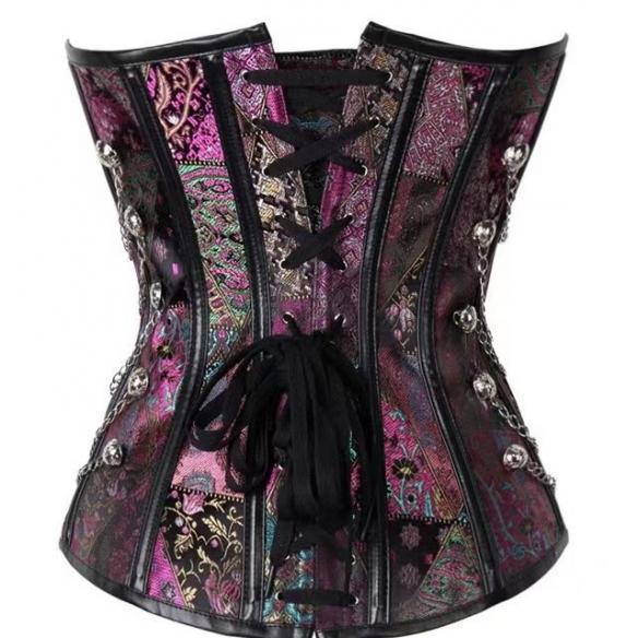Purple punk corset