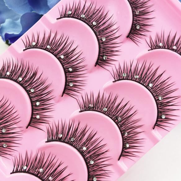 Silver Stone Black False Lashes