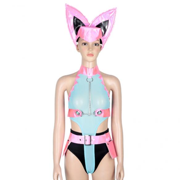 Pink and Grey Two Pieces Leotard