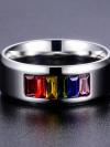 Rainbow Cubic Zicornia Ring