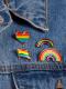 LGBT Rainbow Pride Brooch Pin (Various Designs)