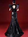 Custom Black Gown With Wings