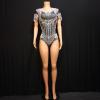 Black Pearl and Rhinestone Leotard
