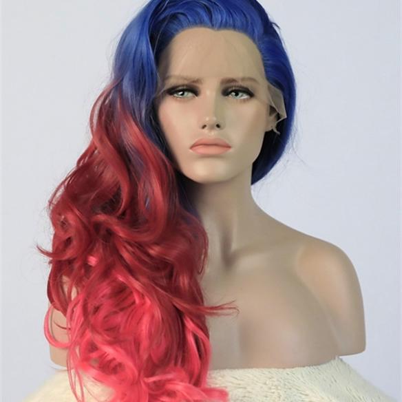 Olivia-Blue Red and Pink Ombre