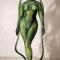 Green Snake Pattern Bodysuit