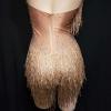 Gold Nude Rhinestones Leotard