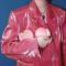 Pink Shiny Vintage Drag Coat