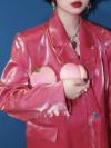 Pink Shiny Vintage Drag Coat