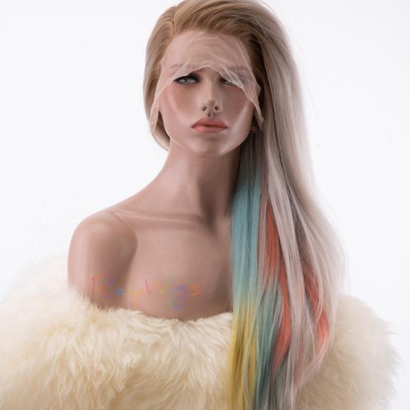 Human Hair Full Lace Wig Curly Ash Brown