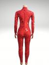 Red & Silver Mirror Like Bodysuit