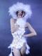 White Feather With Led Light Leotard (include hat)