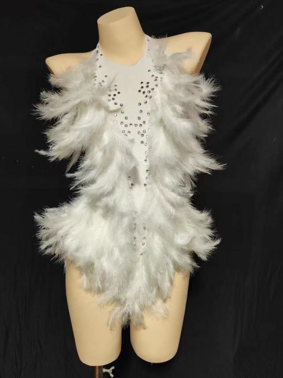 Various colors feather leotard