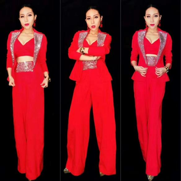 Black Rhinestone Suit