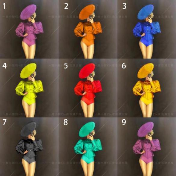 Puff Sleeves Rave Leotard