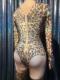 Leopard Rhinestone Bodysuit