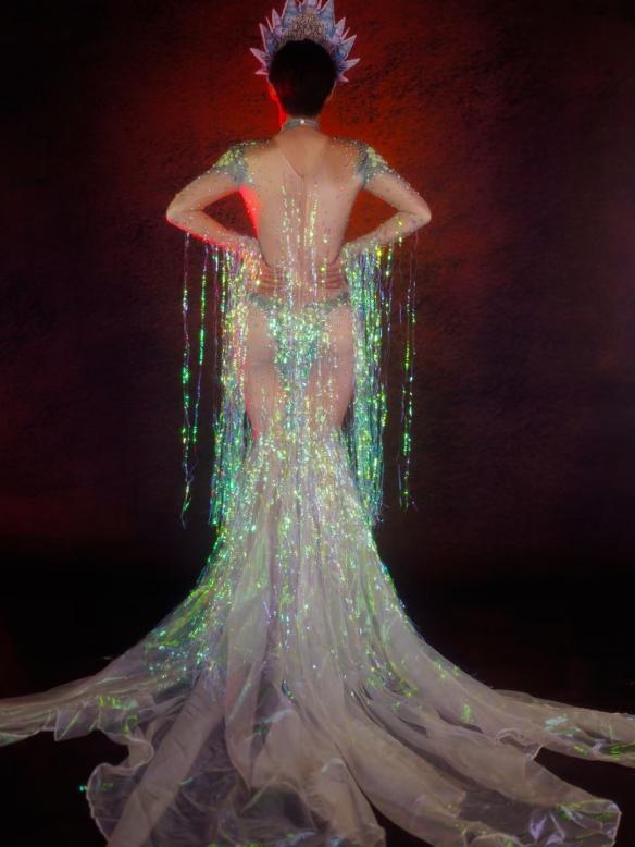 Customize Mermaid Sequin Dress（include headdress）