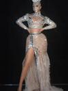 Silver Sequins Two Piece