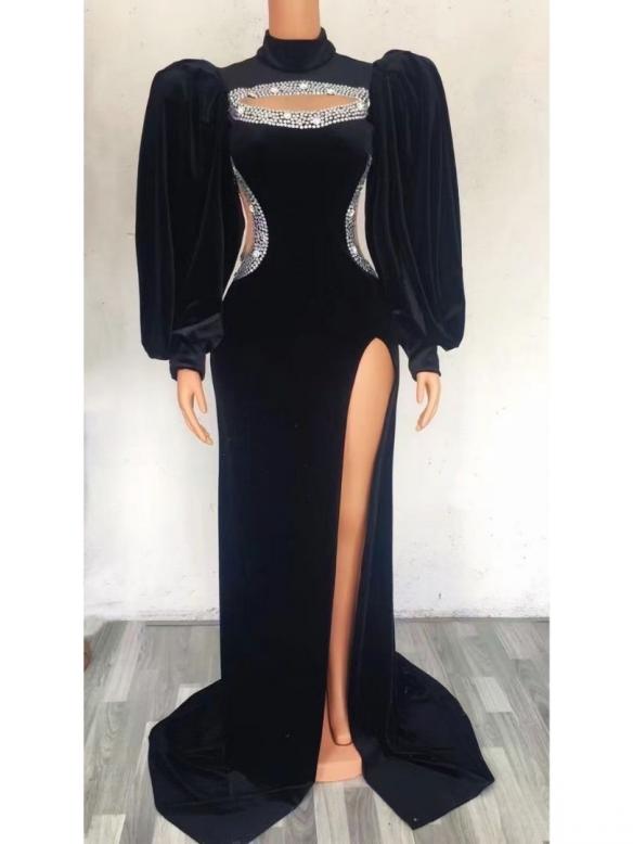 Black Velvet Gown