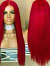 Red Wine Long Straight Drag Wig