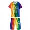 LGBT Pride Sporty Two-Piece Outfit (Baseball Jersey & Shorts)