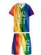 LGBT Pride Sporty Two-Piece Outfit (Baseball Jersey & Shorts)