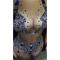 Blue Nude Crystallized Bodysuit