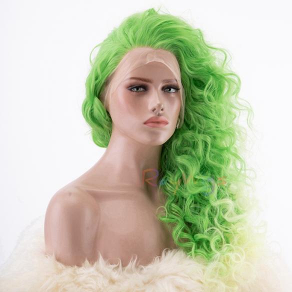 Human Hair Full Lace Wig Curly Ash Brown