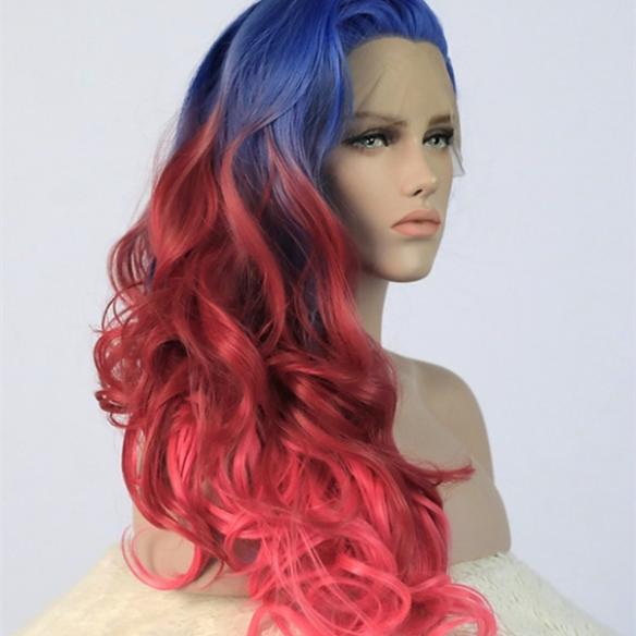 Olivia-Blue Red and Pink Ombre