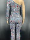 2 Colors Rhinestone Bodysuits 