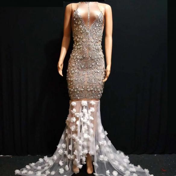 Flower Trailing Dress