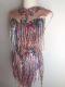 Rainbow tassel & sequin corset