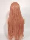 Long Straight Sweet Peach Pink Drag Wig
