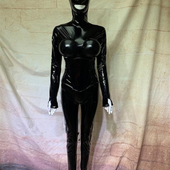 Black Leather Bodysuit