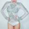 Rhinestone Hood Leotard